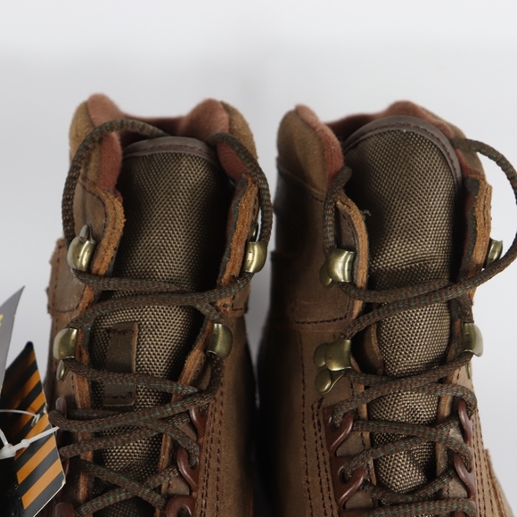 Vintage New Georgia Mens 7 Leather Lace Up Boots